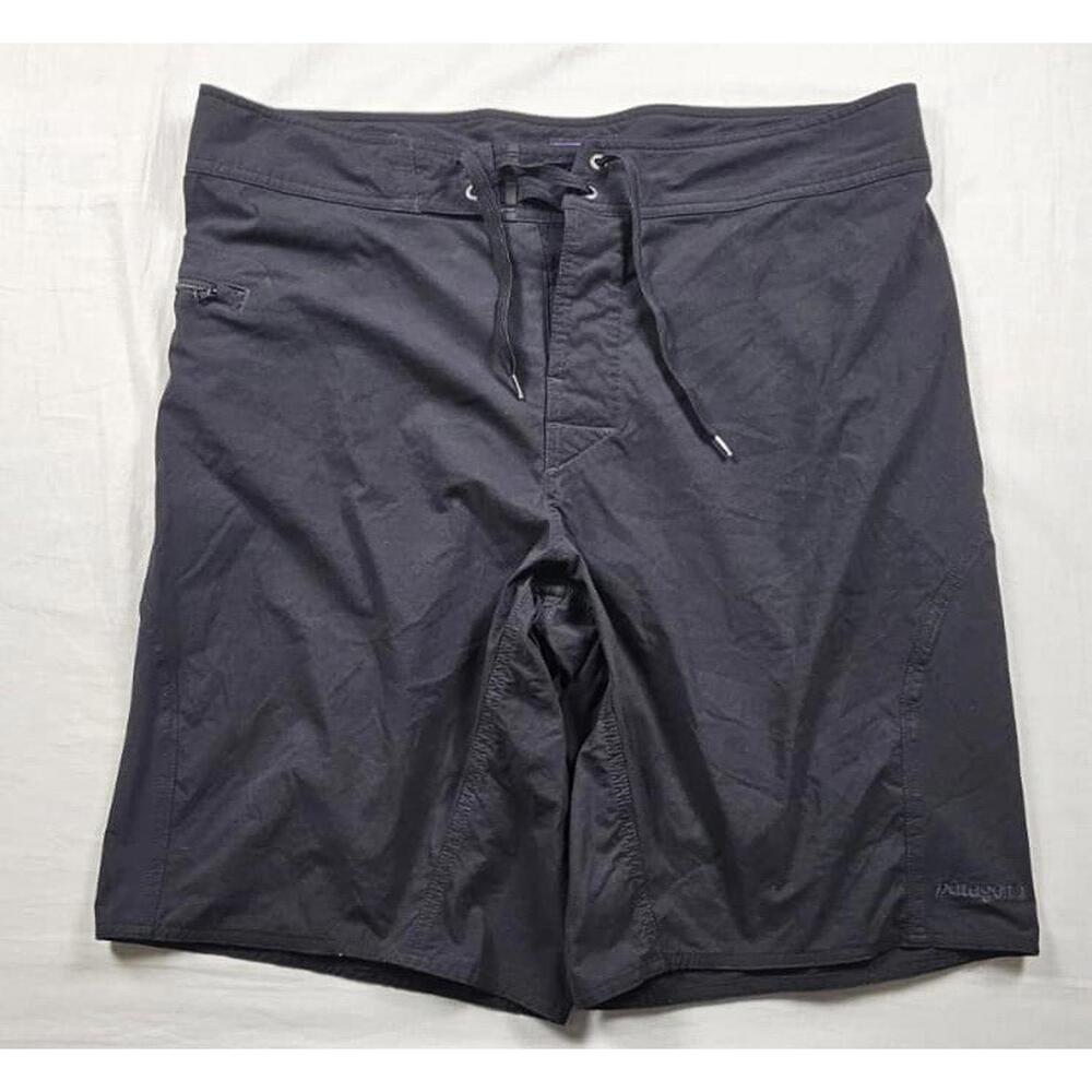 Vintage Patagonia Mens 35 Spell Out Above Knee Board Shorts